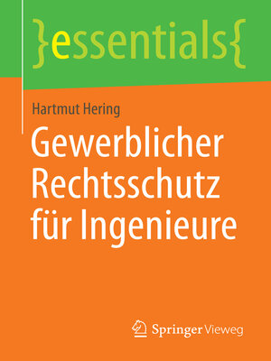 cover image of Gewerblicher Rechtsschutz für Ingenieure